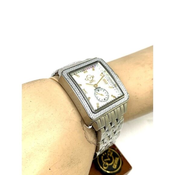 GV2 by Gevril Women's Watch 9258B Swiss Quartz Mother of Pearl Dial Silv… - Picture 6 of 14